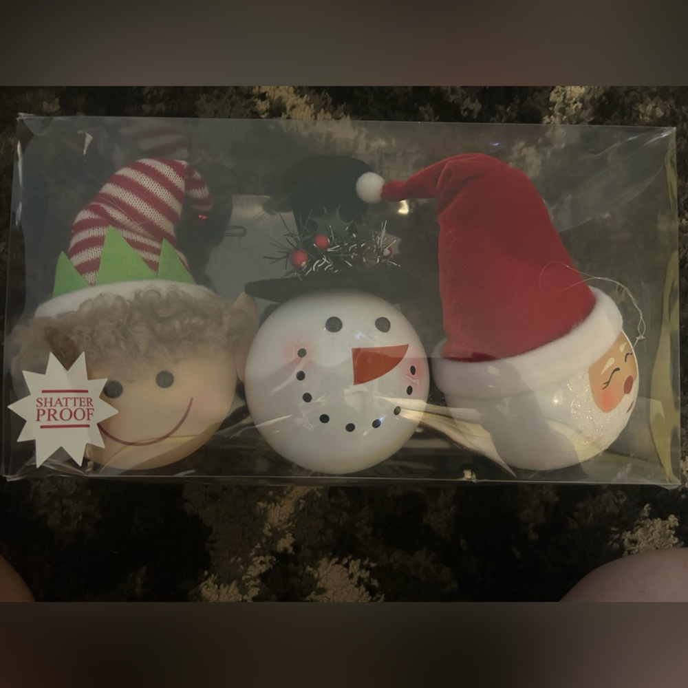 Festive Christmas Character Ornaments Set